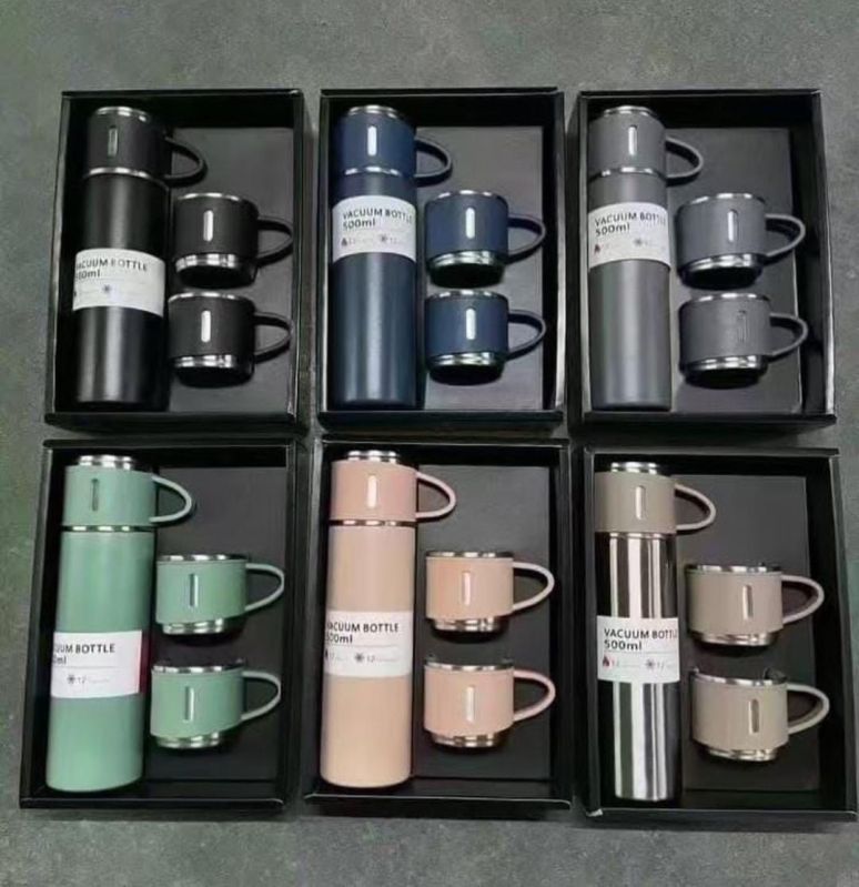 Stainless Steel Vacuum Flask Set