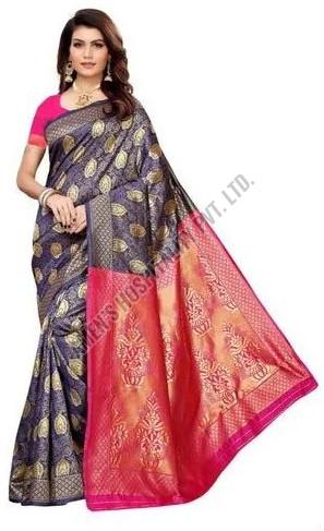 Muga Silk Printed Saree