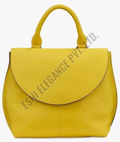 Ladies Yellow Leather Handbags