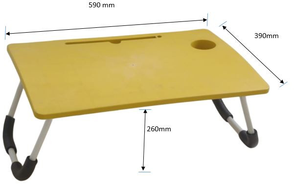 Polyarch Plastic Study Table Wth Metal Legs