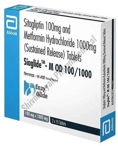 100mg Sitagliptin &AMP; 100mg Metformin Hydrochloride Sustained Release Tablets