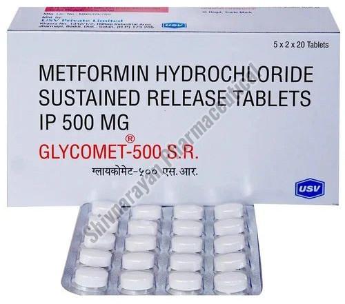 500mg Metformin Hydrochloride Sustained Release Tablets