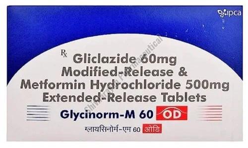 60mg Gliclazide Modified Release & 500mg Metformin Hydrochloride Extended Release Tablets