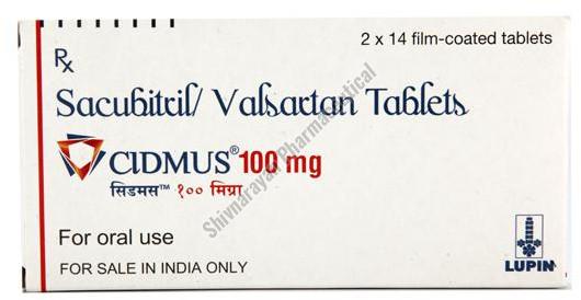 Cidmus 100 mg Sacubitril/Valsartan Tablets