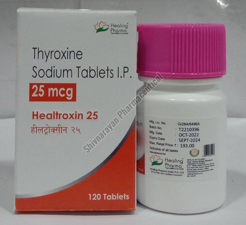 Healtroxin 25 Thyroxine Sodium Tablets