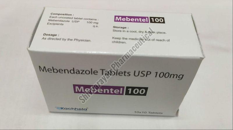 100mg Mebendazole Tablets