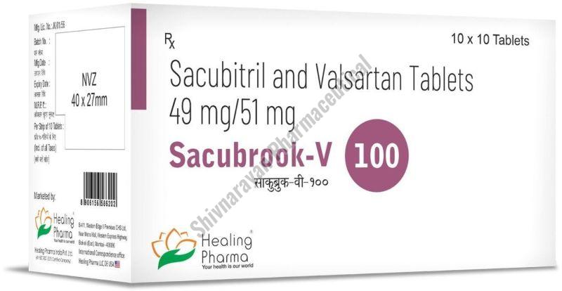 Sacubrook-V 100 Sacubitril And Valsartan Tablets