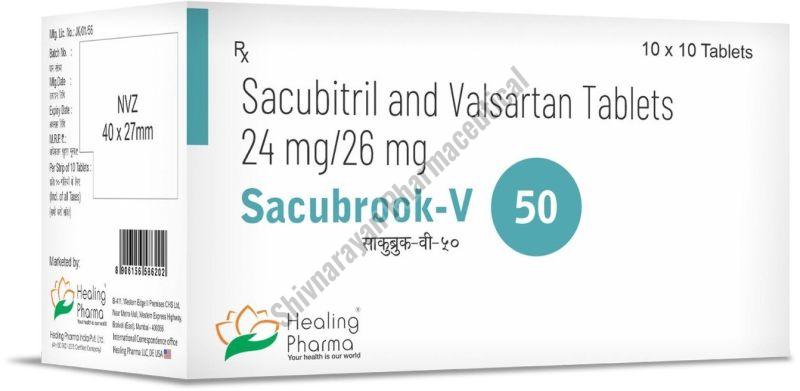 Sacubrook-V 50 Sacubitril And Valsartan Tablets