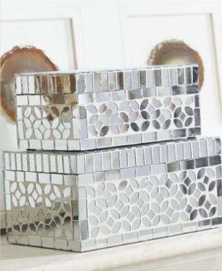 Mirror Mosaic Storage Box