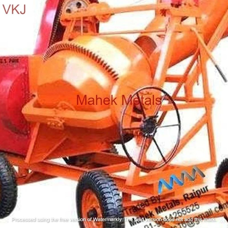 Concrete Mixer Machine With Hydraulic Hopper