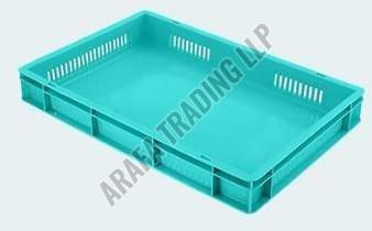 Sides Perforated Bottom Closed Plastic Crate