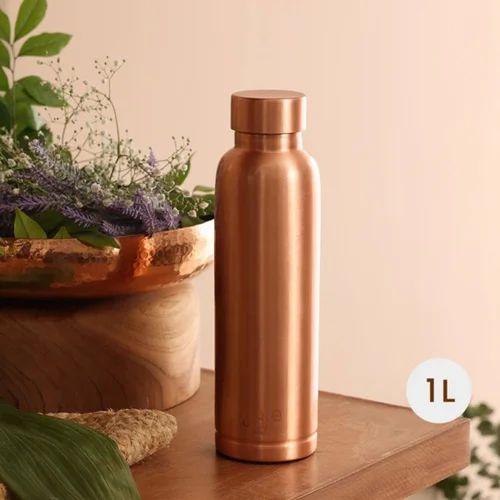 1 Litre Pure Copper Water Bottle