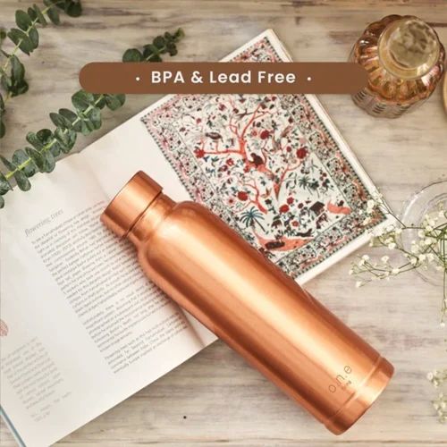 1 Litre Pure Copper Water Bottle