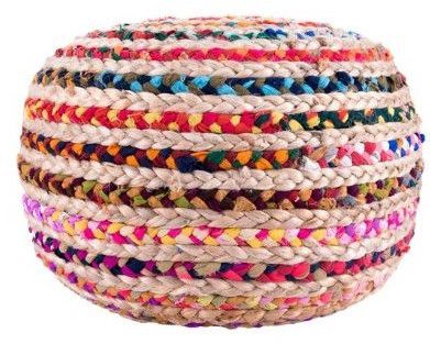 Multicolor Jute Puffs