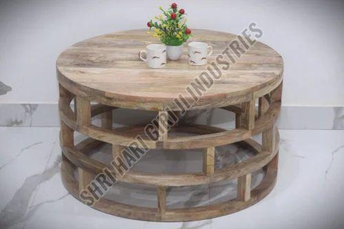 Mango Wood Modern Coffee Table