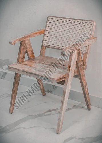 Wooden Rattan Cane Chair