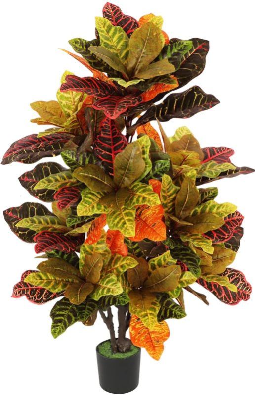 Plastic Artificial Croton Plant