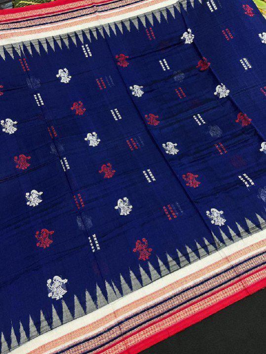 Ladies Double Shade Sambalpuri Handloom Cotton Saree