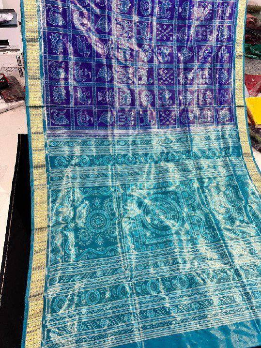 Ladies Party Wear Sambalpuri Tissue Silk Saree