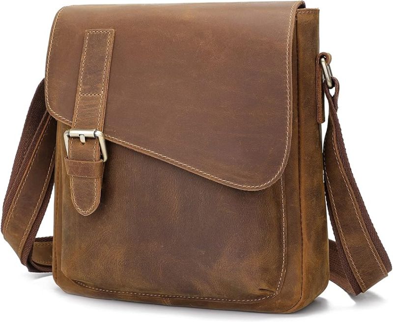 Genuine Dry Hunter Leather Satchels Messenger Bag