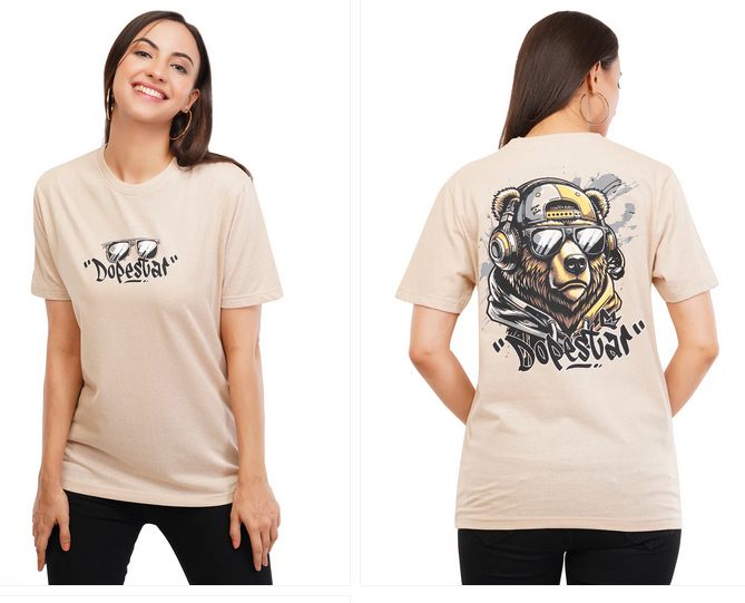 Ladies Dopster Printed Round Neck T-Shirts