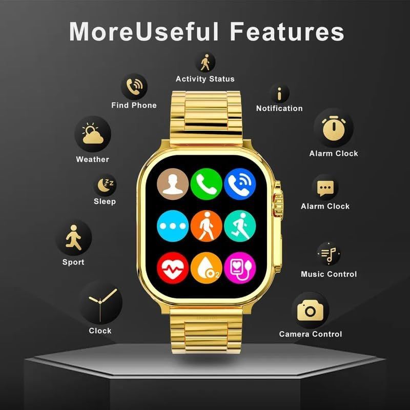 Ultra Smart Golden Watch 24K Gold Edition