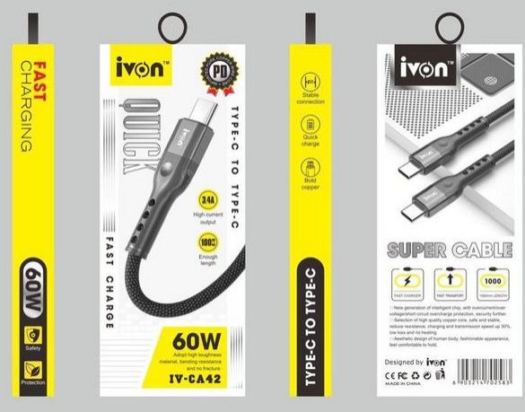 Ivon Fast Charging USB Cable