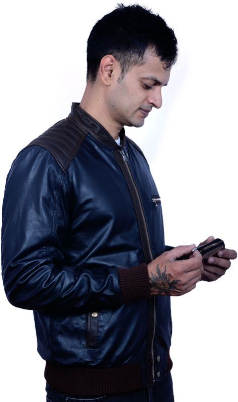 Leather Bomber Jacket