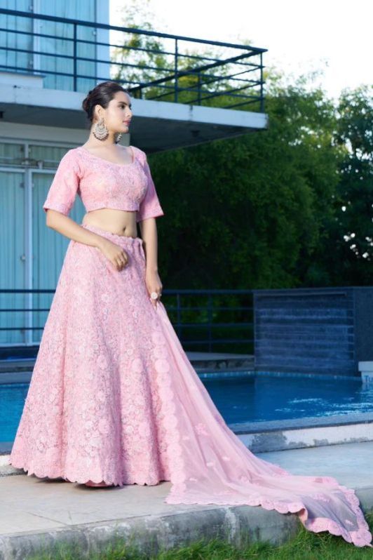 Ladies Light Pink Lehenga