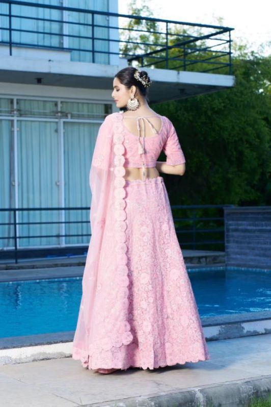 Ladies Light Pink Lehenga