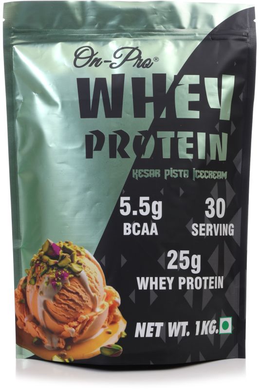 1KG Pouch Whey Protein Kesar Pista Icecream