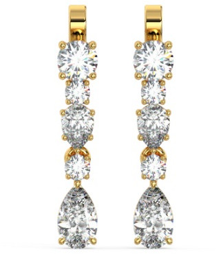 Classic Sparkling Lab Grown Diamond Earrings