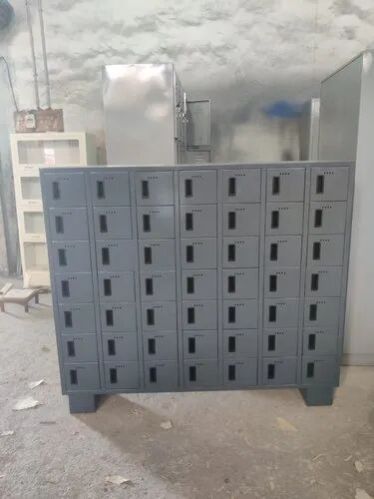 Steel 49 Door Mobile Locker With Magnet Holder