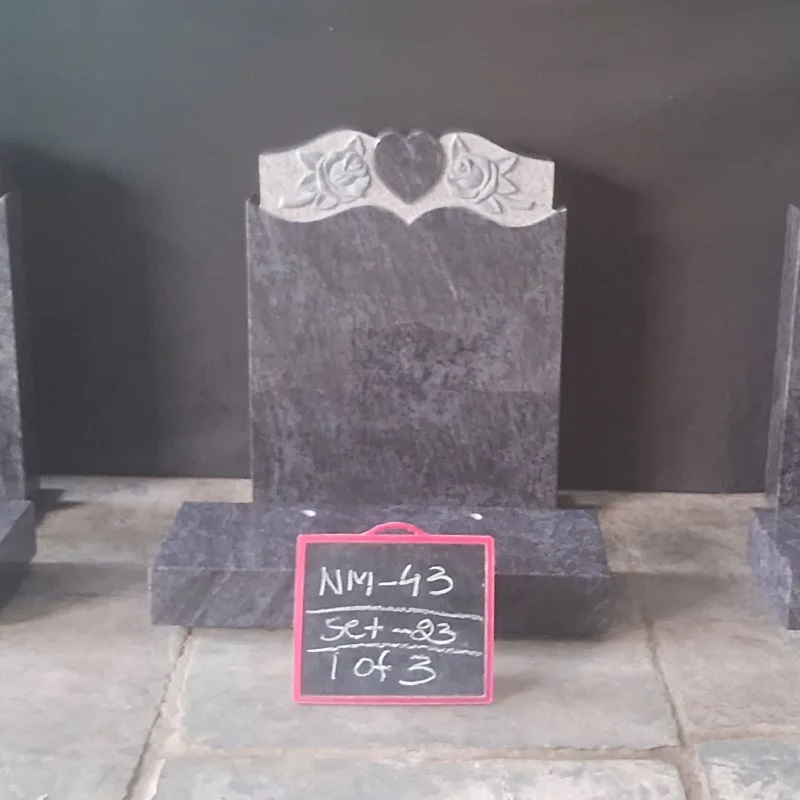 Granite Bahama Blue Single Headstone