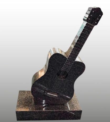 Granite Guitar Headstone