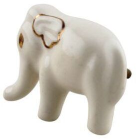 Baby Elephant Shape Ceramic Dresser Knobs