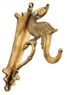 Brass Golden Peacock Design Wall Hook