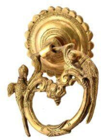 Brass Ring Knocker Parrot Design
