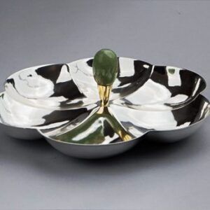 Flower Platter With Green Aventurine Stone