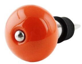 Orange Round Wine Bottle Stopper