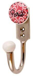 Paris Pink Flat Dresser Hooks