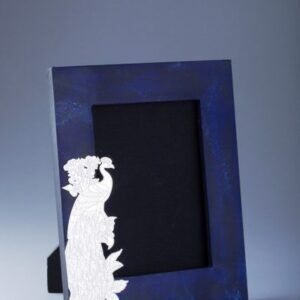 Silver Plated Peacock Cutwork Composite Lapiz Photo Frame