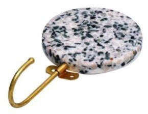 Single Resin And Brass Terrazzo Wall Hook