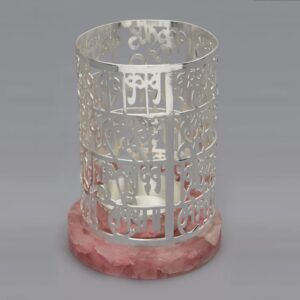 Vakratund Mantra Cut Work Tee Light Holder
