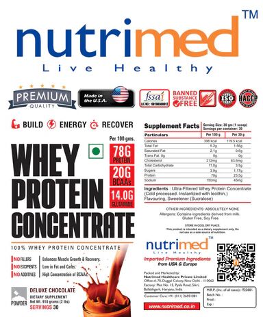 Nutrimed 100% Whey Protein Concentrate