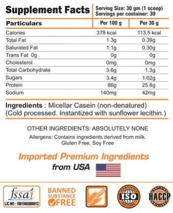 100% Micellar Casein