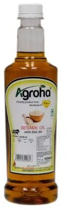 Agroha&AMP;reg; Wood Pressed Sesame Oil -500 Ml