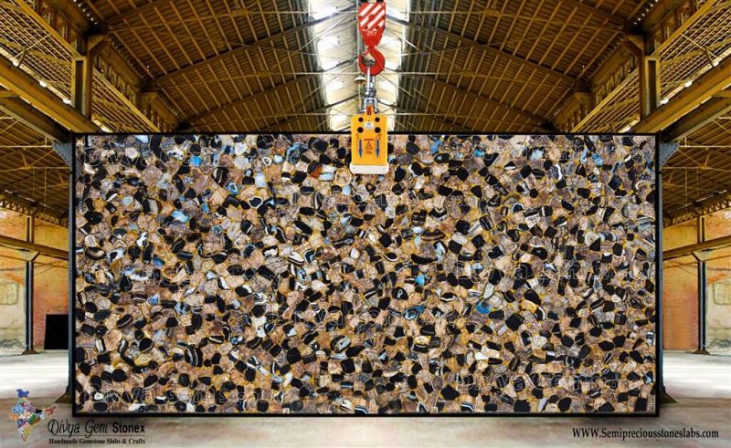 Agate Umbra Gold Slab