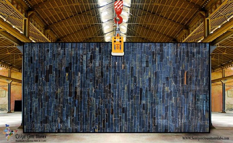Blue Tiger Eye Vertical Slab