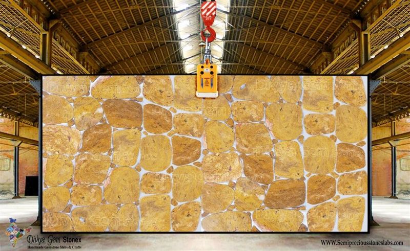 Camel Jasper Silver Slab